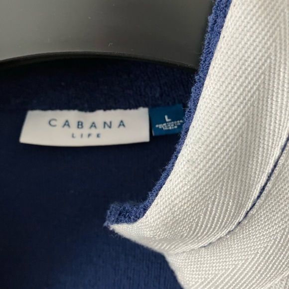 Cabana Life Navy Terry Tunic Dress - Picture 4 of 4